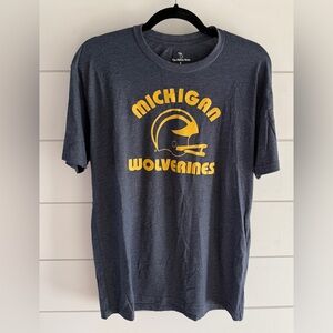 Michigan Wolverines Navy Short Sleeve Graphic Tee, Size Large